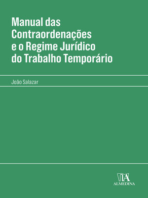 cover image of Manual das Contraordenações e Regime Jurídico do Trabalho Temporário